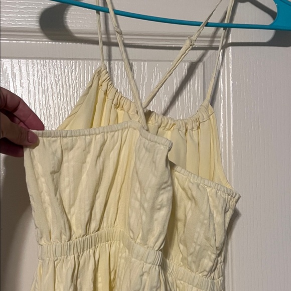 American Eagle Outfitters Light Yellow Backless Dress - Picture 5 of 6